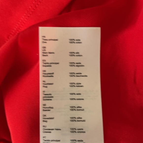 Maje red silk top - Picture 5 of 7